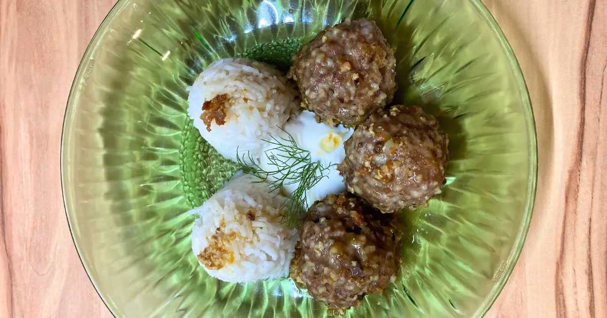 pulykagombóc rizzsel