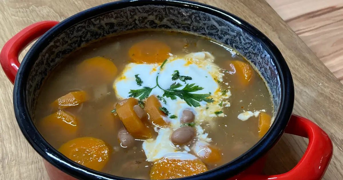 zöldséges bableves