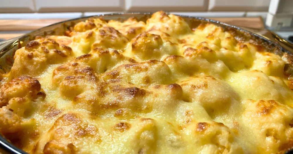 rakott karfiol kölessel