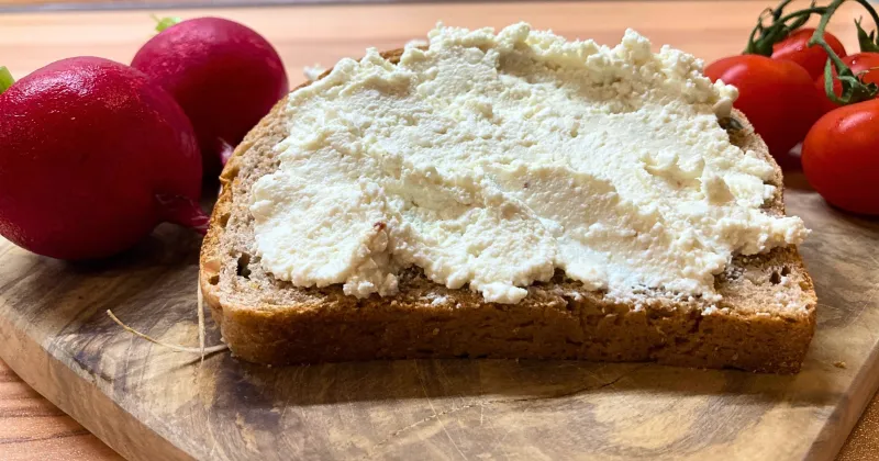 Túrókrém tökmagolajjal és juhtúróval